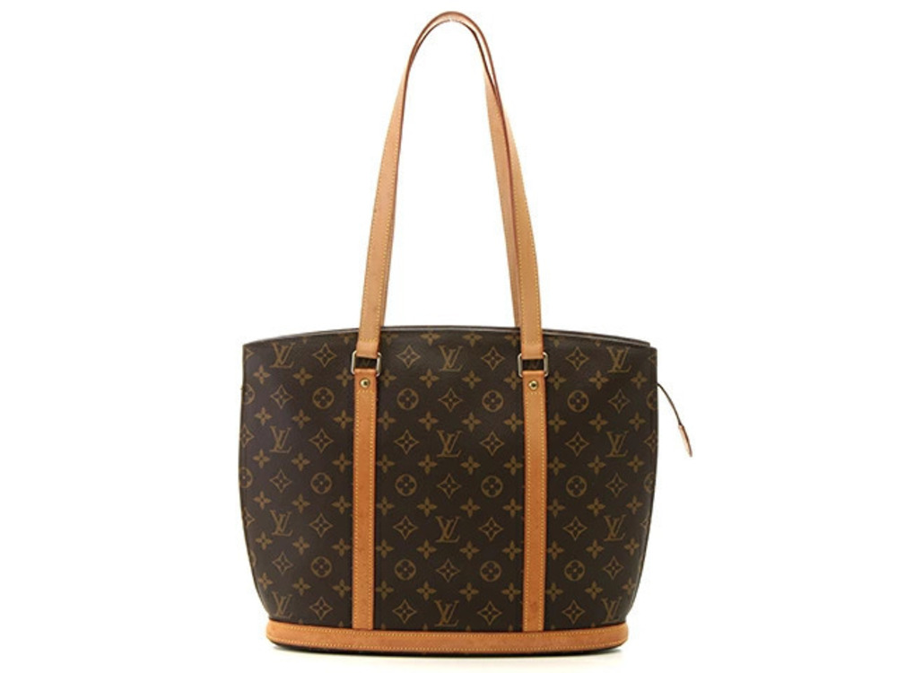 LOUIS VUITTON Babylon Tote Bag Monogram Leather Brown